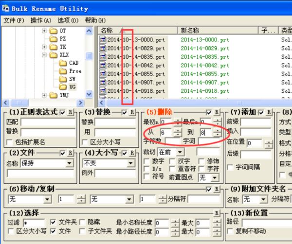 bulk rename utility怎么保留名字后4位?bulk rename utility批量修改部分文件名方法