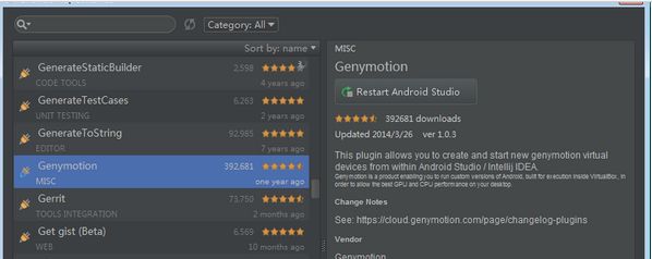 genymotion插件安装失败安装不了怎么办?Android Studio手动安装Genymotion插件方法
