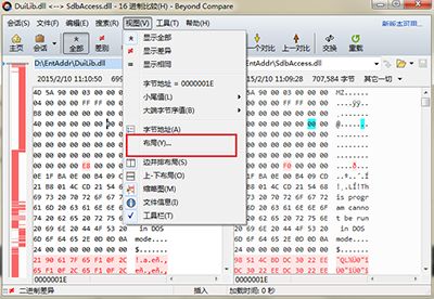 Beyond Compare十六进制比较布局设置教程