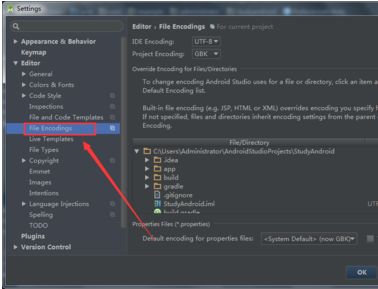 Android Studio软件怎么更改工作空间编码?Android Studio工作空间编码修改步骤