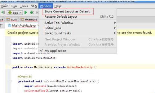 Android studio如何自定义窗口布局?Android studio窗口布局自定义设置方法