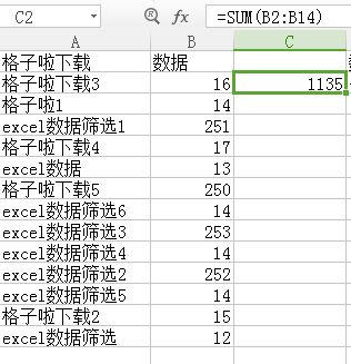 excel 筛选 自动求和公式_excel2016数据高级筛选结果自动求和函数