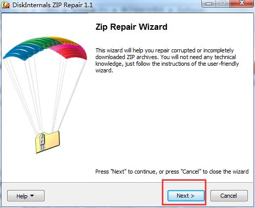 电脑zip文件打不开怎么用DiskInternals ZIP Repair修复