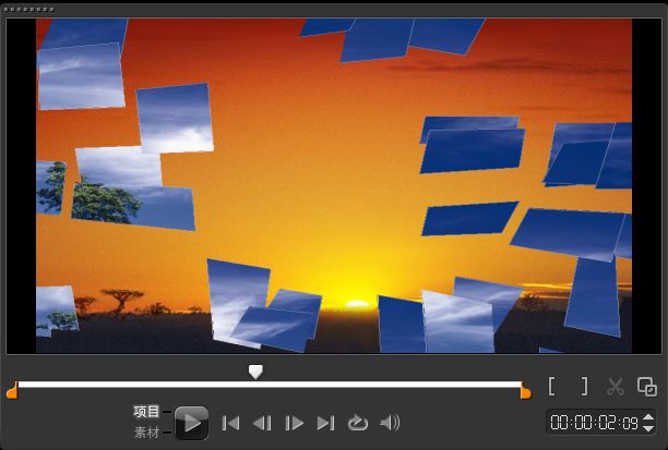会声会影X7如何给视频制作打碎转场效果?会声会影X7转场效果素材制作教程
