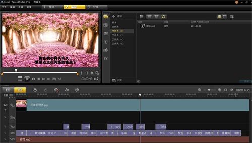 会声会影x8怎么给视频添加歌词字幕?会声会影x8加字幕特效教程