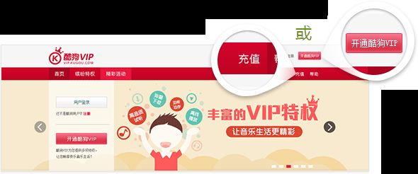 酷狗音乐2016vip会员有什么用_酷狗怎么开通vip会员账号