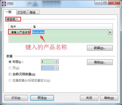 NiceLabel如何键盘输入变量的创建及应用教程_NiceLabel如何键盘输入变量的创建及应用介绍