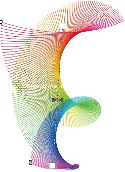 CDR怎么制作彩色线条三维立体图?CDR制作彩色三维立体线条方法