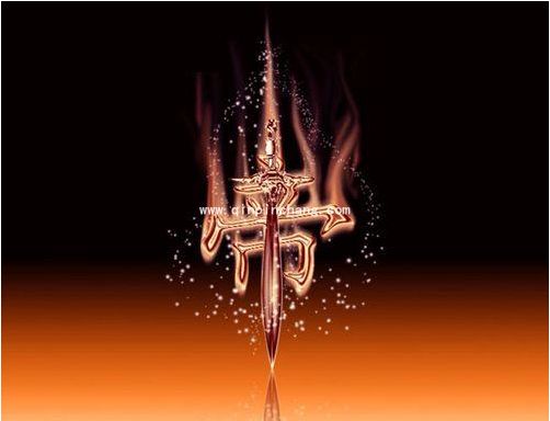 ps火焰文字效果金属字怎么制作_PS 3D文字效果制作的方法