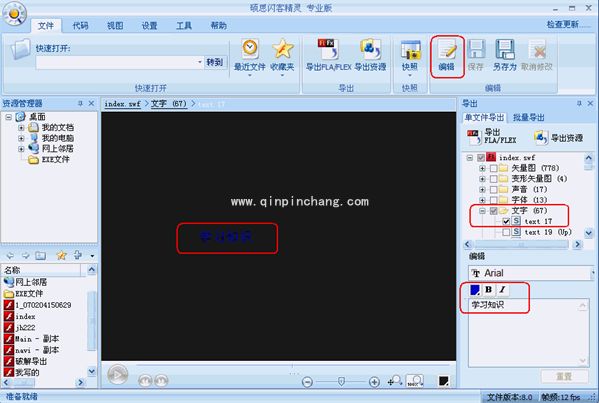 flash动画怎么添加文字描述?编辑flash文件时添加文字方法