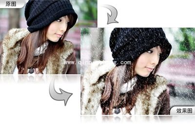 怎么用彩影打造雪景图