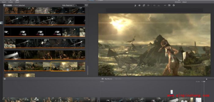 新版imovie两个视频画中画怎么制作?新版imovie制作多张画中画视频教程