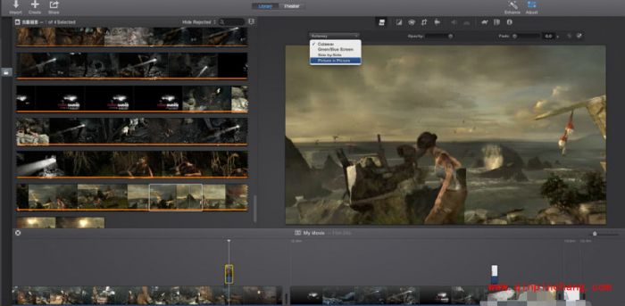 新版imovie两个视频画中画怎么制作?新版imovie制作多张画中画视频教程