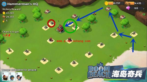 海岛奇兵20级哈莫曼的司令部怎么打 20级哈莫曼打法视频攻略详解