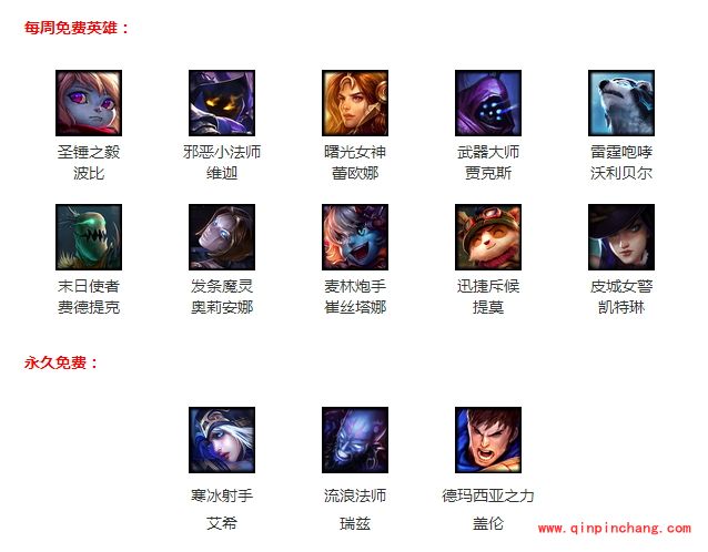 英雄联盟LOL1月15日有哪些周免英雄?英雄联盟LOL1月15日周免英雄介绍