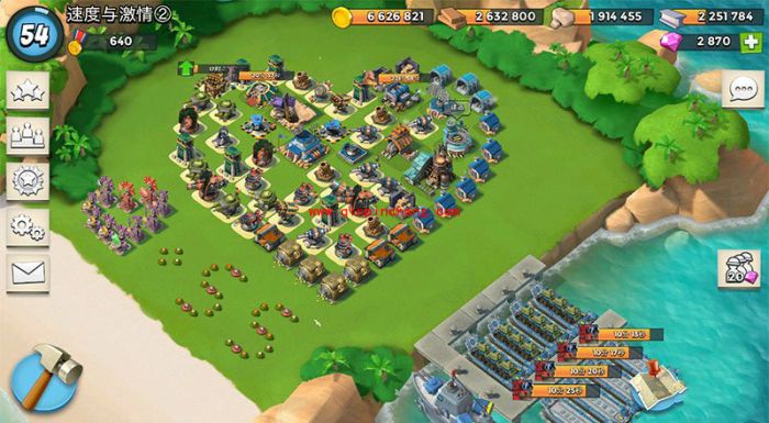 海岛奇兵爱心阵型怎么布局 21本爱心防御阵型推荐