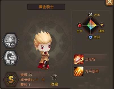 魔灵幻想黄金骑士厉害吗 黄金骑士技能属性解析