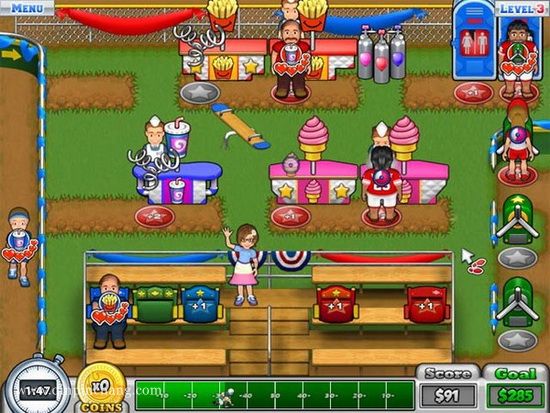 忙碌的豆子大叔中场休息快餐店下载