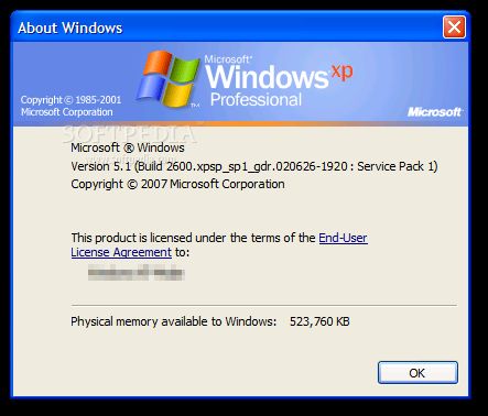 Windows XP Service Pack 1a 1.00