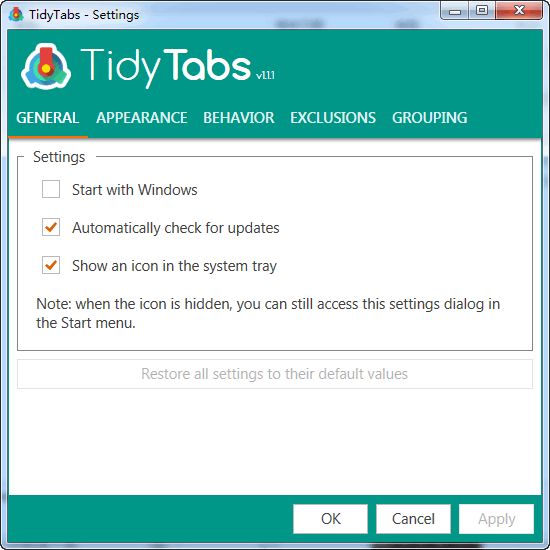 TidyTabs 1.11 免费版 www.qinpinchang.com
