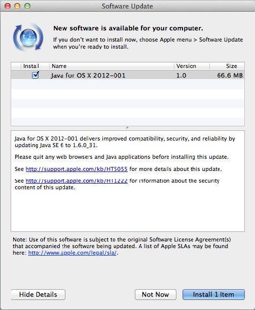 苹果JAVA运行环境 Java SE 6 for Mac OS X 10.6 Update 7 1.6.0_31 www.qinpinchang.com