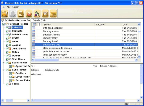 Shift OST to PST 7.4