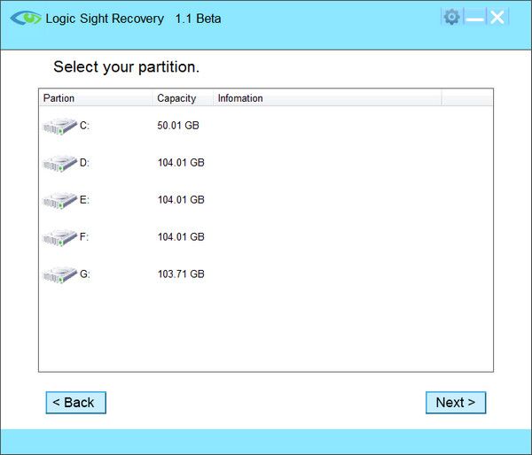 数据还原工具 LogicSight 1.1 免费版 www.qinpinchang.com