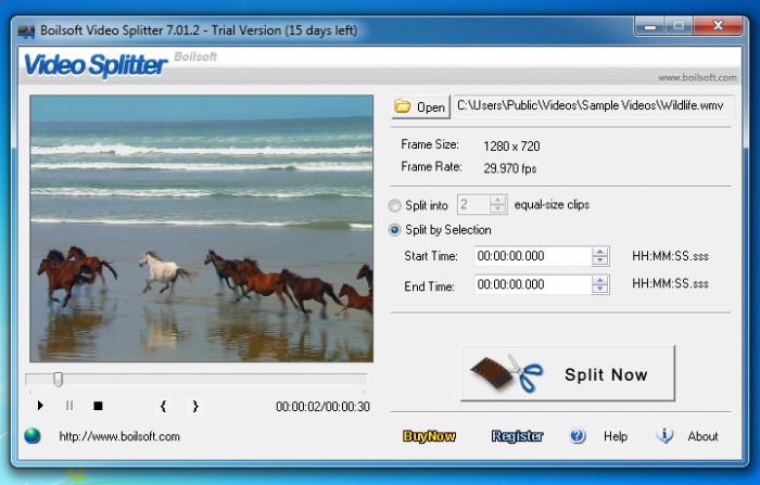 Boilsoft Video Splitter 5.11 汉化版