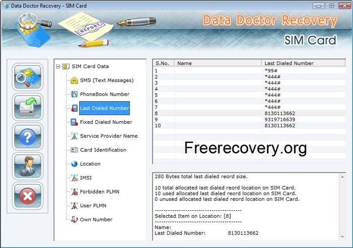 Sim Card Data Salvage Software 3.0.1.5