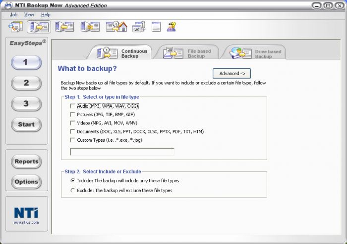 NTI Drive Backup! 4.0.2000