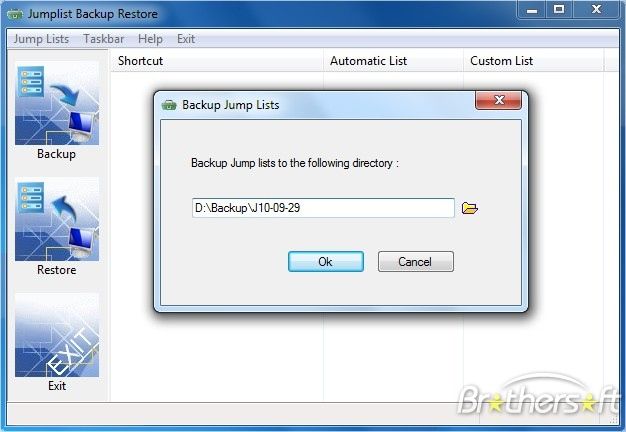 Jumplist Backup Restore 1.04