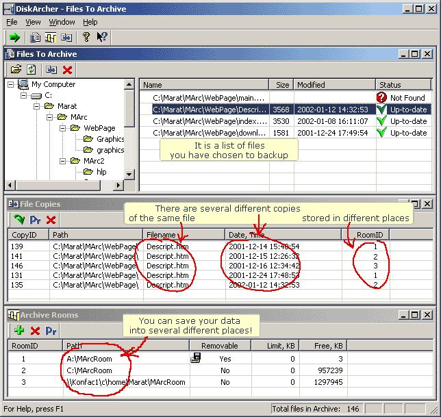 DiskArcher Backup Utility 2.21