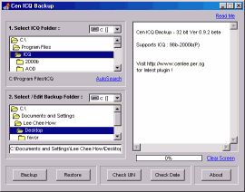 Cen ICQ Backup 4 RC 3 (16 bit)