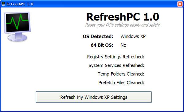 系统复位软件(RefreshPC) 1.1 免费版 www.qinpinchang.com