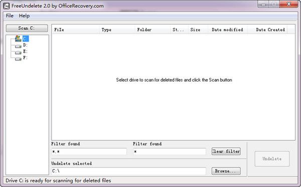 免费数据恢复软件FreeUndelete 2.1 绿色版 www.qinpinchang.com