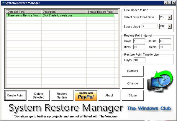 SystemRestore 官方版 www.qinpinchang.com