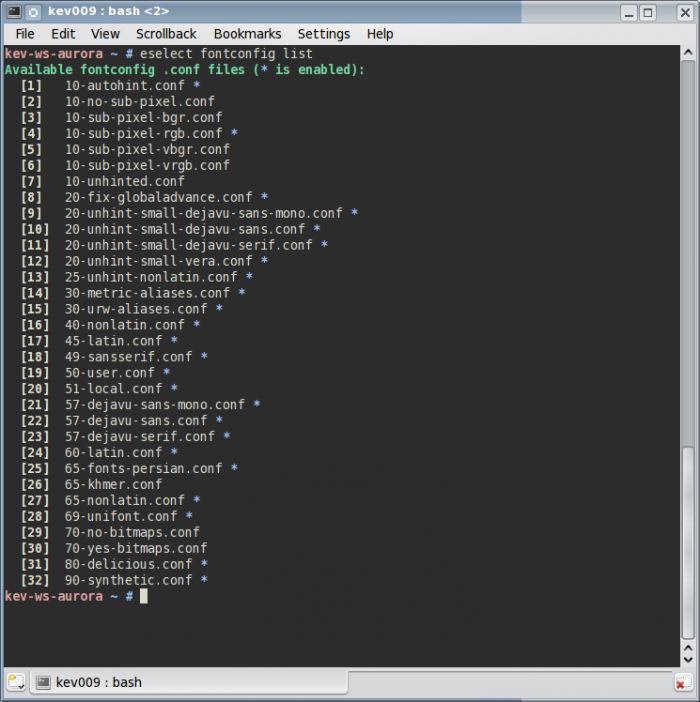 Fontconfig 2.8.0