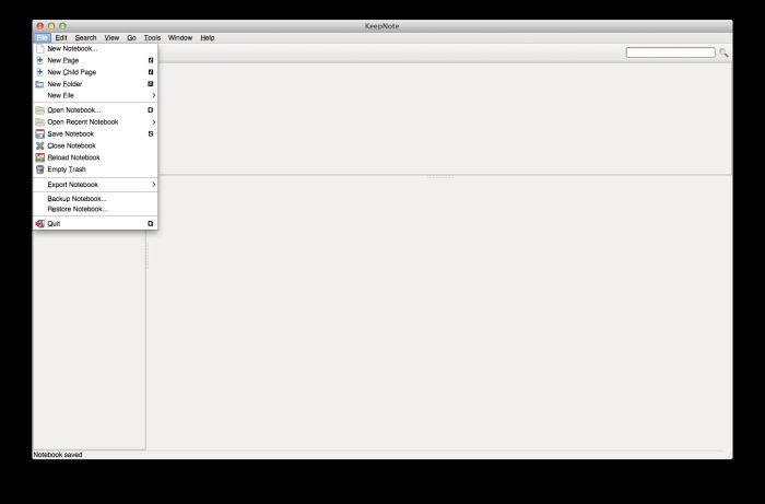 KeepNote For Mac 0.7.8