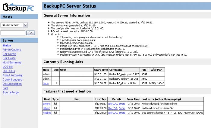 BackupPC 3.2.0 Beta