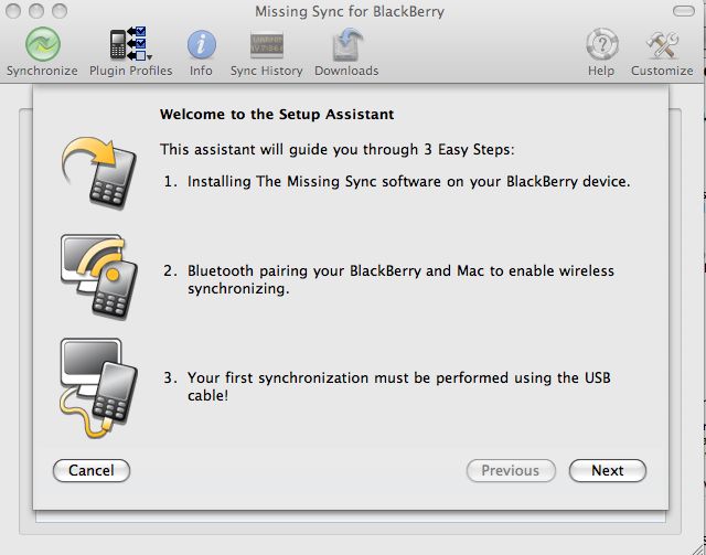 The Missing Sync for BlackBerry 2.0.3