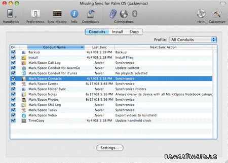 The Missing Sync for Palm OS 6.0.6