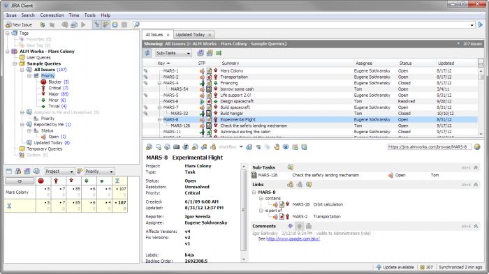 JIRA Client 2.3 Beta 1