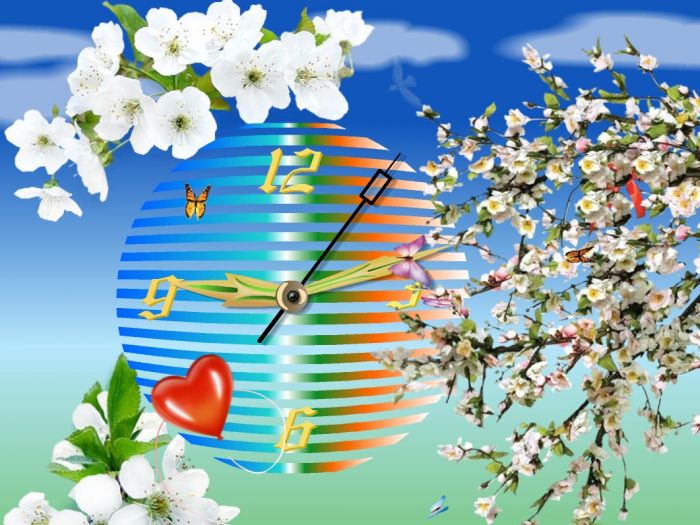 Blossom Clock Screensaver 3.8