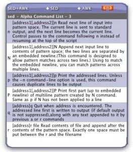sed Cheat Widget 0.9