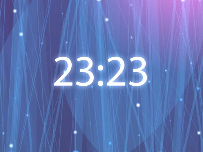 Radiating Clock ScreenSaver 3.1