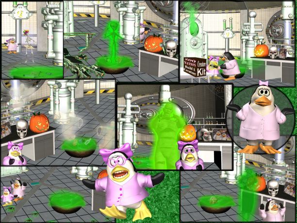 3D Mad Scientist Penguins 1.0