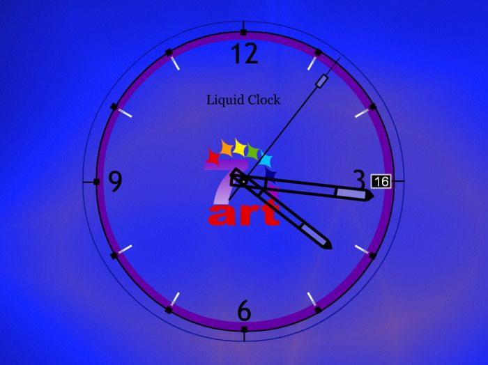 Liquid Clock ScreenSaver 3.8