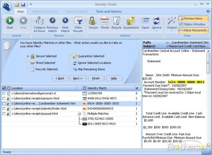 Identity Finder Home Edition 4.5