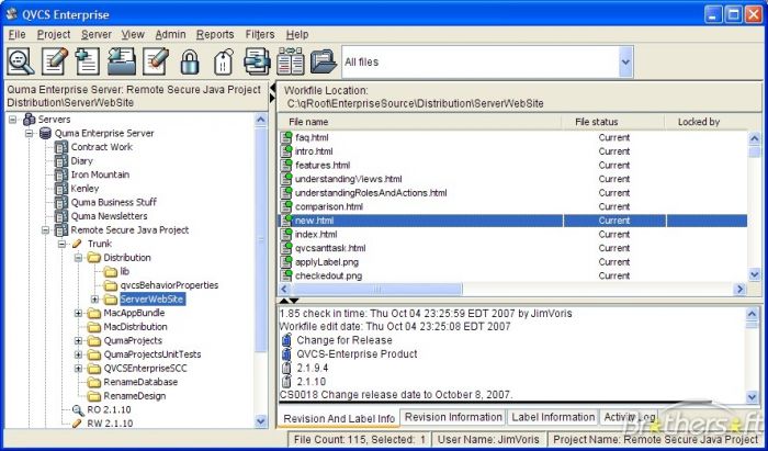 QVCS-Enterprise 2.1.22