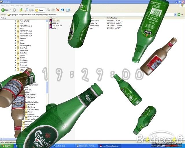 3D Beers of the World Screensaver 1.2